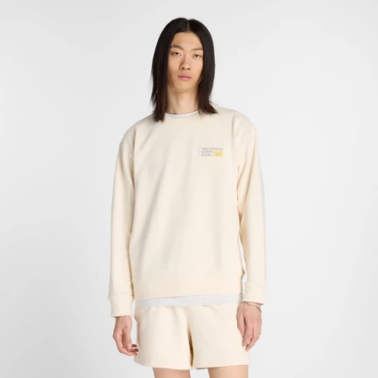Foto van product new balance Sweatshirt 'Athletics Premium' geel / grijs / wolwit
