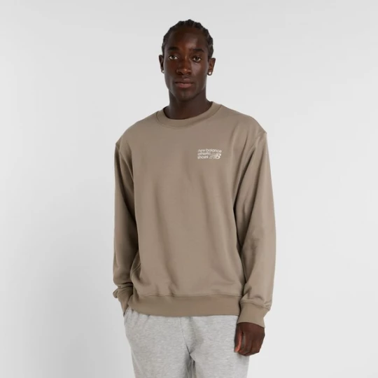 Foto van product new balance Sweatshirt 'Athletics Premium' taupe / wit