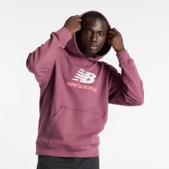 Foto van product new balance Sweatshirt 'Athletics' pruim / pitaja roze / wit