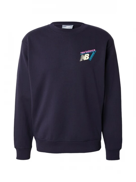 Foto van product new balance Sweatshirt navy / turquoise / lichtgeel / rosa