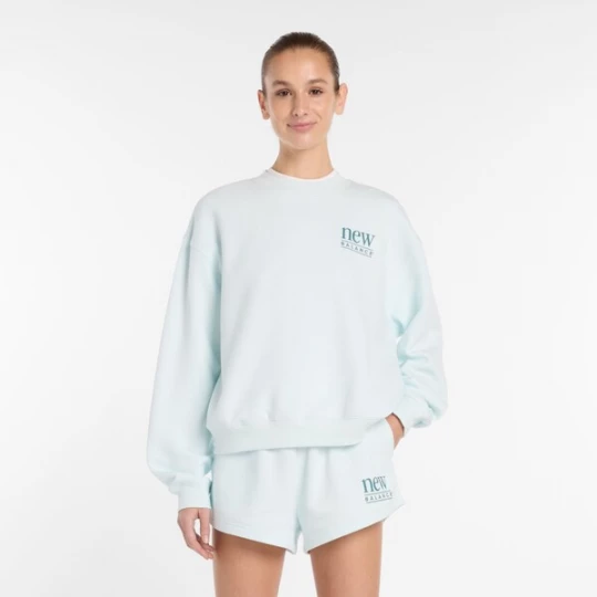 Foto van product new balance Sweatshirt 'Reimagined' cyaan blauw / pastelblauw