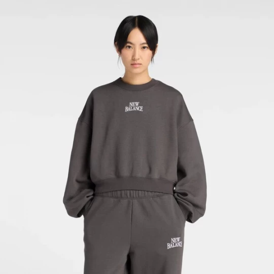 Foto van product new balance Sweatshirt 'Trackside' antraciet / wit
