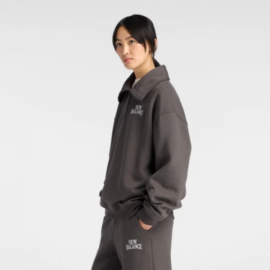 Foto van product new balance Sweatshirt 'Trackside' donkergrijs / wit