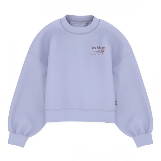 Foto van product new balance Sweatshirt 'Trackside Fleece' bruin / lichtlila