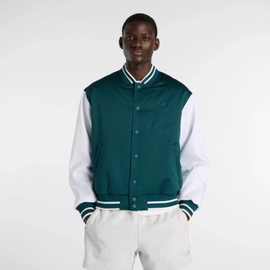 Foto van product new balance Tussenjas 'Athletics Varsity' smaragd / wit