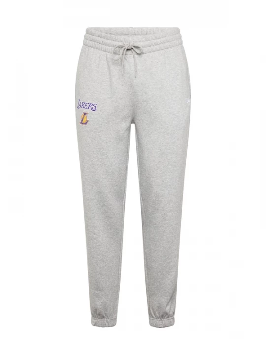 Foto van product NEW ERA Broek 'NBA ESSENTLS LOSLAK' grijs / donkerlila / lichtoranje