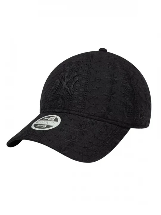 Foto van product NEW ERA Hoed 'FEMALE BRODERIE 9TWENTY® NEW YORK YANKEES BLACK' zwart