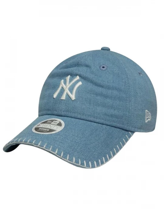 Foto van product NEW ERA Hoed 'FEMALE DENIM STITCH 9TWENTY® NEW YORK YANKEES' blauw