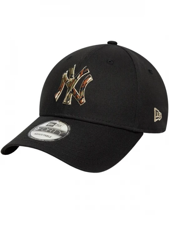 Foto van product NEW ERA Pet '9FORTY Outline Camo New York Yankees MLB' zwart