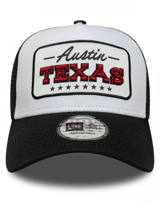 Foto van product NEW ERA Pet 'Gorra new era negra texas location patch trucker newera' zwart