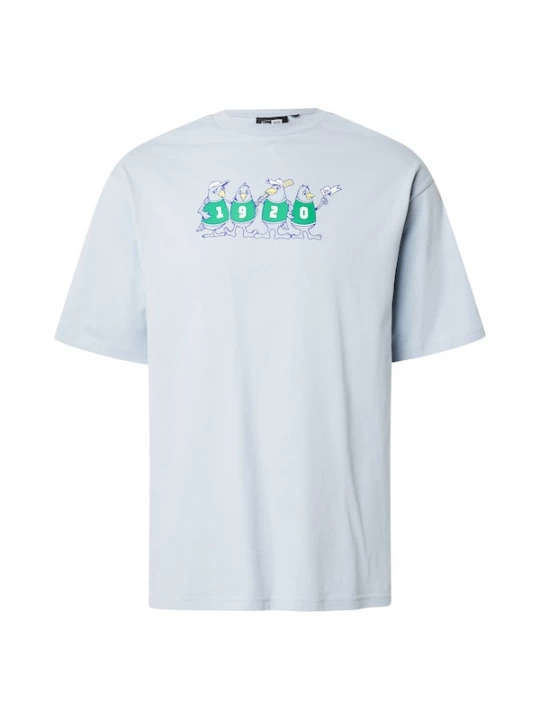 Foto van product NEW ERA Shirt 'NE CHARACTER' pastelblauw / geel / groen / zwart