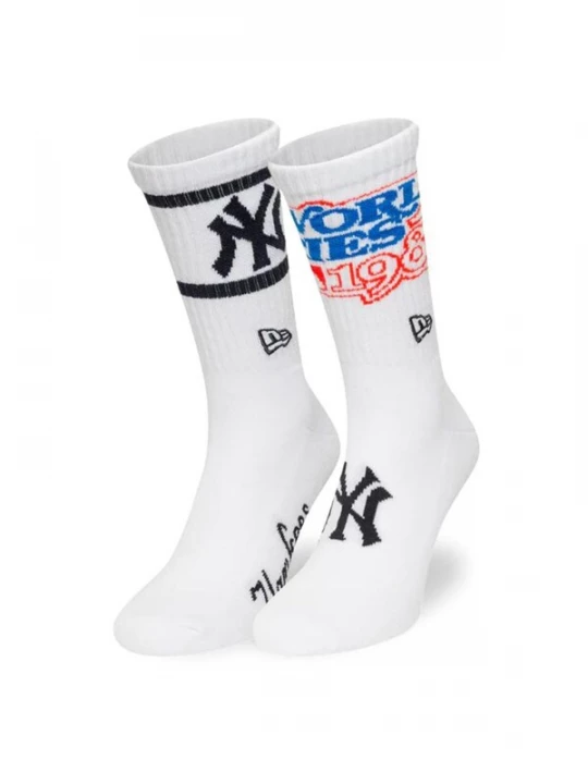 Foto van product NEW ERA Sokken 'MLB World Series Crew Socks 2PK New York Yankees' wit