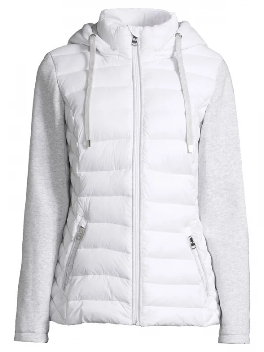 Foto van product New View Winterjas 'Sophia' grijs gemêleerd / wit