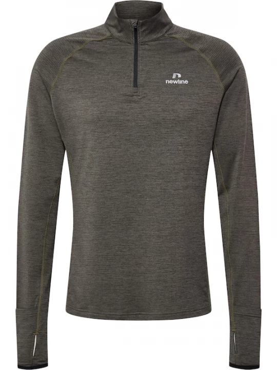 Foto van product Newline Functioneel shirt 'Pace' grijs gemêleerd / wit