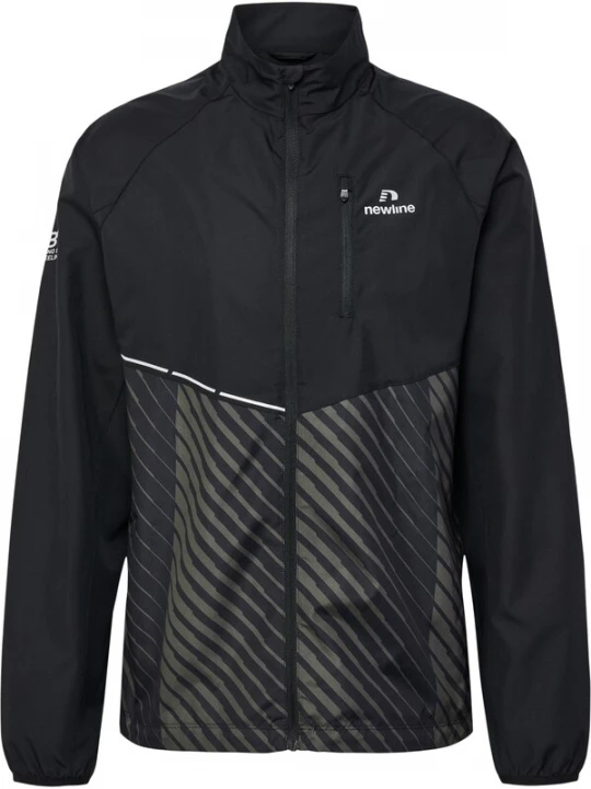 Foto van product Newline Sportjas 'Pace' olijfgroen / zwart / wit