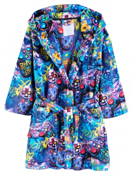 Foto van product Next Badjas blauw / lila / pink / rood