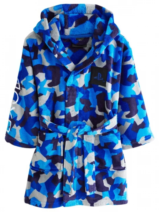 Foto van product Next Badjas blauw / navy / donkerblauw / offwhite