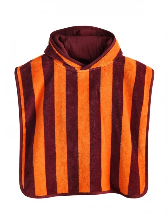 Foto van product Next Badjas chocoladebruin / neonoranje