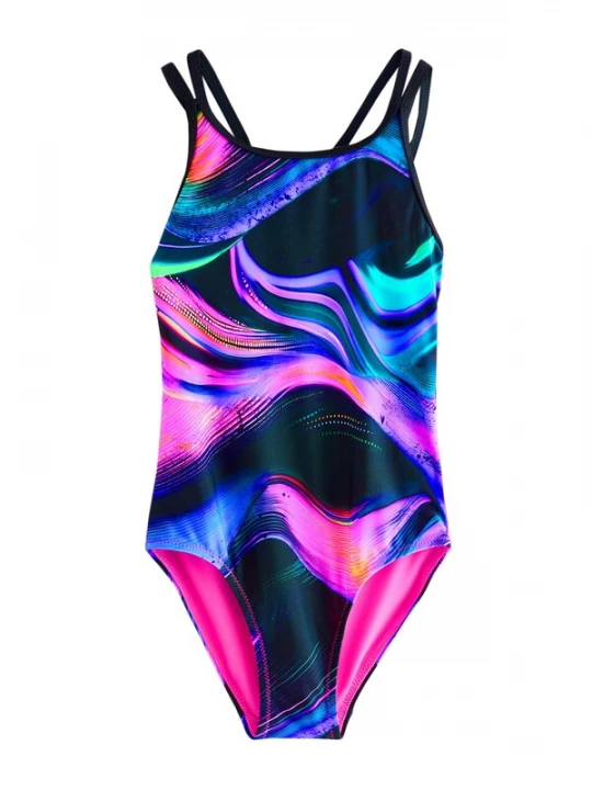 Foto van product Next Badpak aqua / donkerblauw / pink / zwart