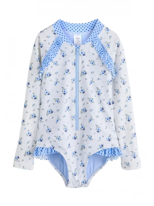 Foto van product Next Badpak lichtblauw / donkerblauw / groen / wit