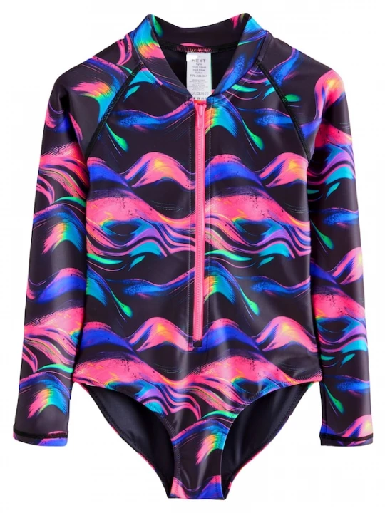 Foto van product Next Badpak lichtblauw / rosa / zwart