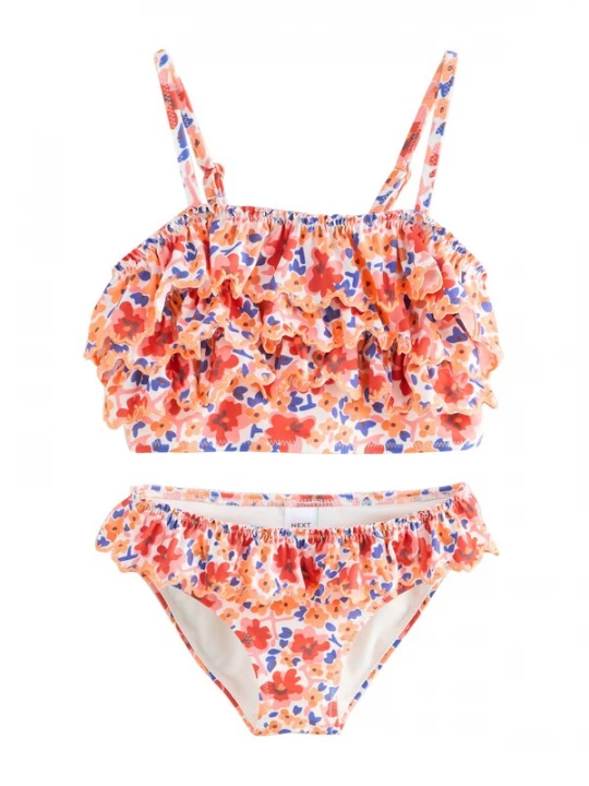 Foto van product Next Bikini blauw / mandarijn / pitaja roze / wit
