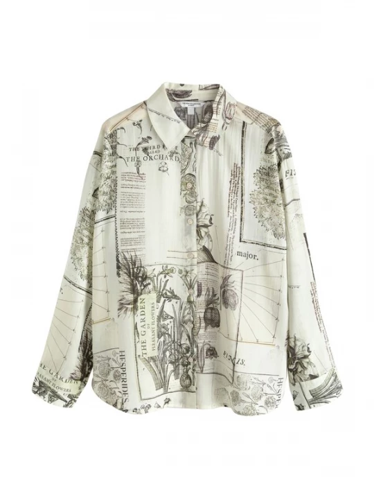 Foto van product Next Blouse beige / olijfgroen