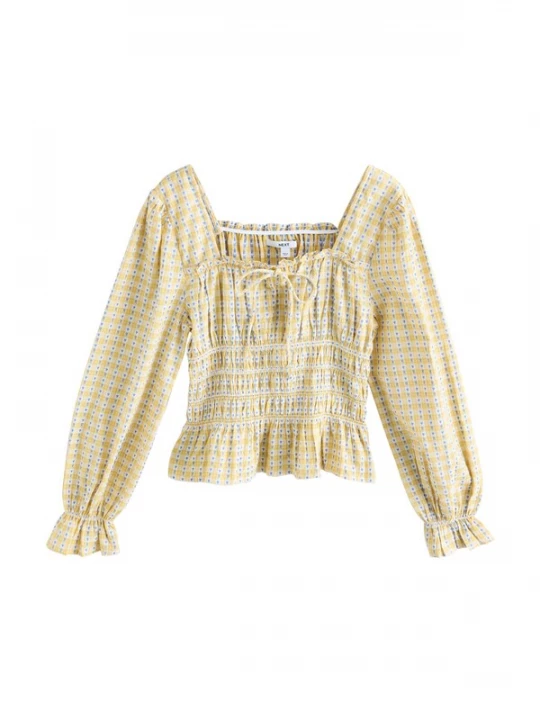 Foto van product Next Blouse blauw / lichtgeel