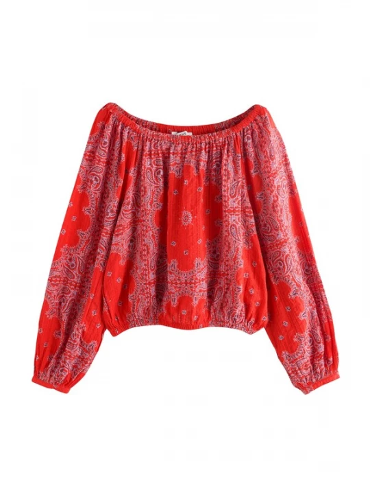 Foto van product Next Blouse blauw / rood / wit