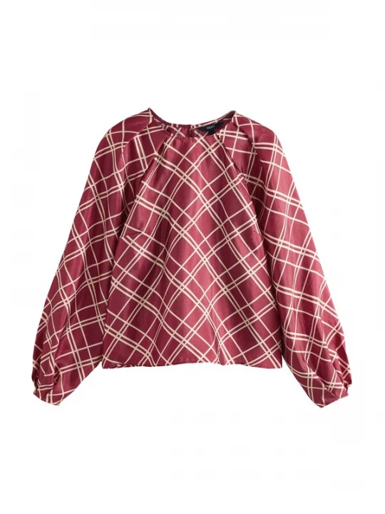 Foto van product Next Blouse bordeaux / wolwit