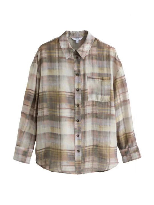 Foto van product Next Blouse bruin / brokaat / cappuccino / bruin gemêleerd