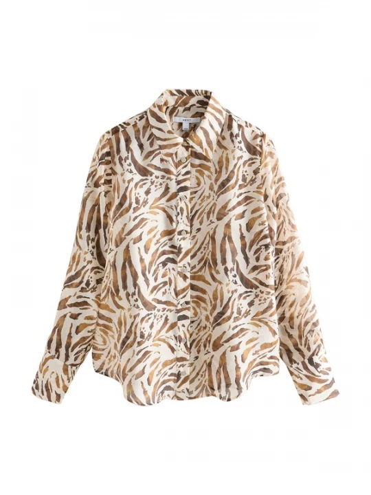 Foto van product Next Blouse crème / bruin / karamel