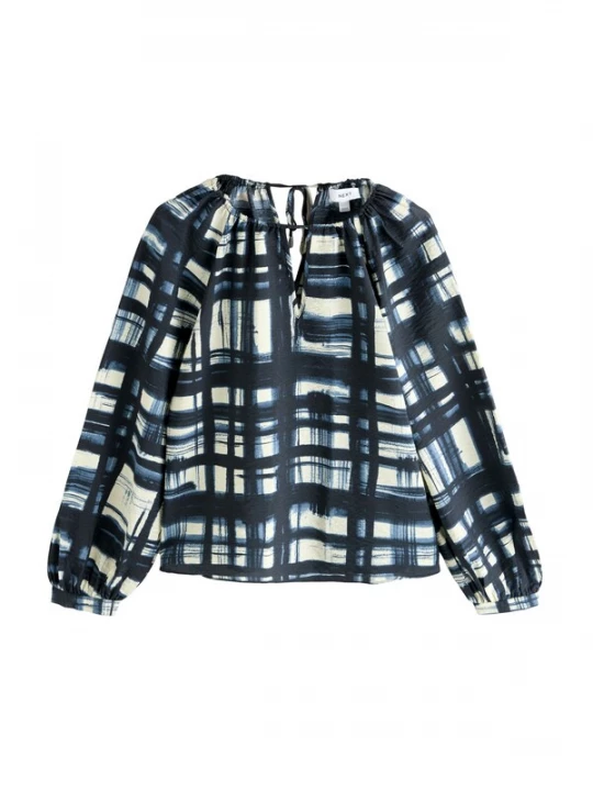 Foto van product Next Blouse crème / navy / enziaan