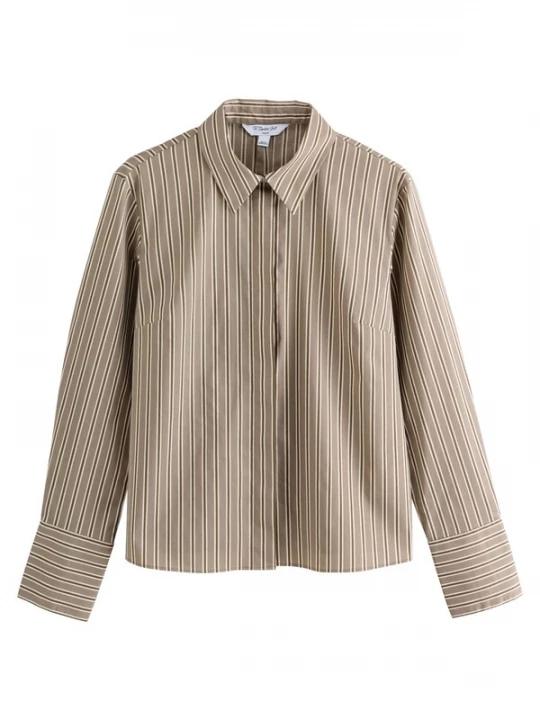 Foto van product Next Blouse 'Essential' ecru / bruin / lichtbruin