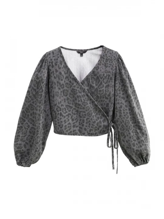 Foto van product Next Blouse donkergrijs / grijs gemêleerd
