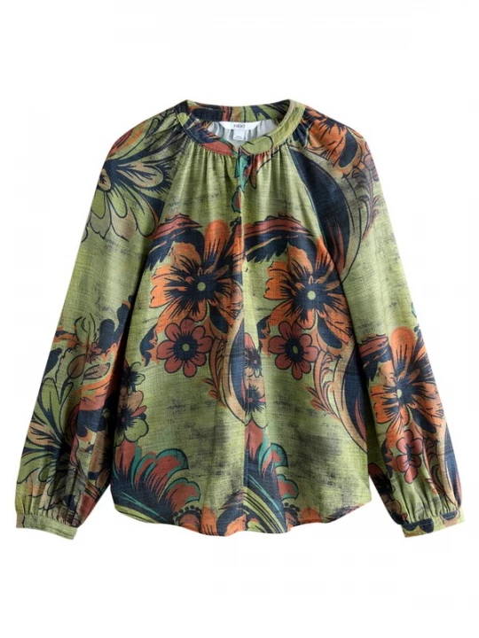 Foto van product Next Blouse groen / rood / zwart