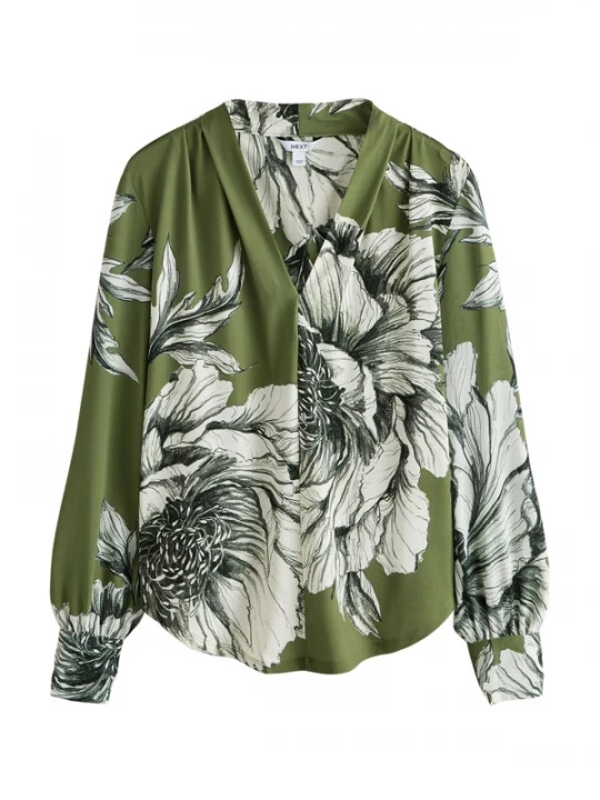 Foto van product Next Blouse groen / spar / wit