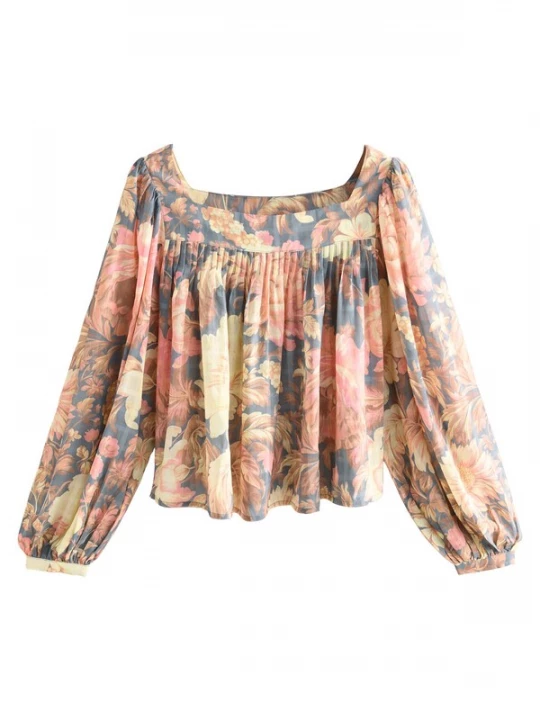 Foto van product Next Blouse ivoor / saffier / lichtgroen / oudroze