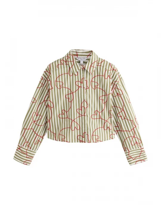 Foto van product Next Blouse kaki / olijfgroen / rood