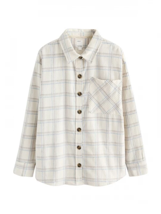 Foto van product Next Blouse lichtbeige / lichtblauw / grijs