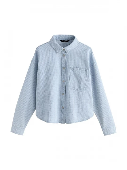 Foto van product Next Blouse lichtblauw / wit