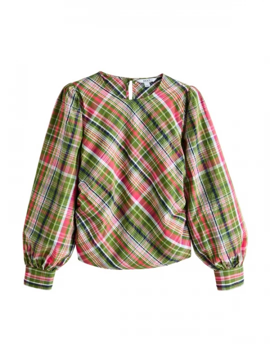 Foto van product Next Blouse marine / groen / magenta / wit