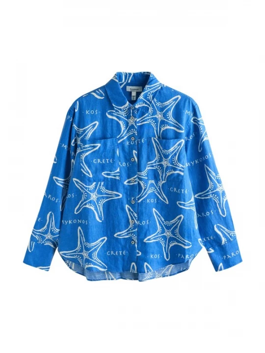 Foto van product Next Blouse 'N. Premium' blauw / wit