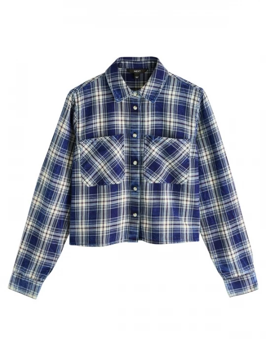 Foto van product Next Blouse crème / donkerblauw / donkerrood