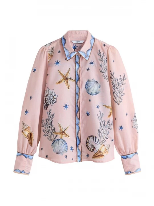 Foto van product Next Blouse royal blue / koningsblauw / lichtblauw / donkergeel / rosa
