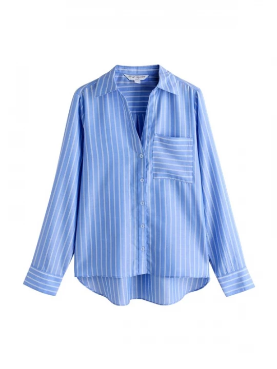Foto van product Next Blouse royal blue / koningsblauw / wit