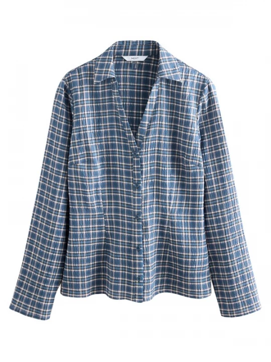 Foto van product Next Blouse saffier / duifblauw / zwart / wit