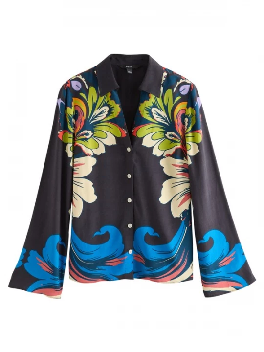 Foto van product Next Blouse sand / royal blue / koningsblauw / lichtgroen / zwart
