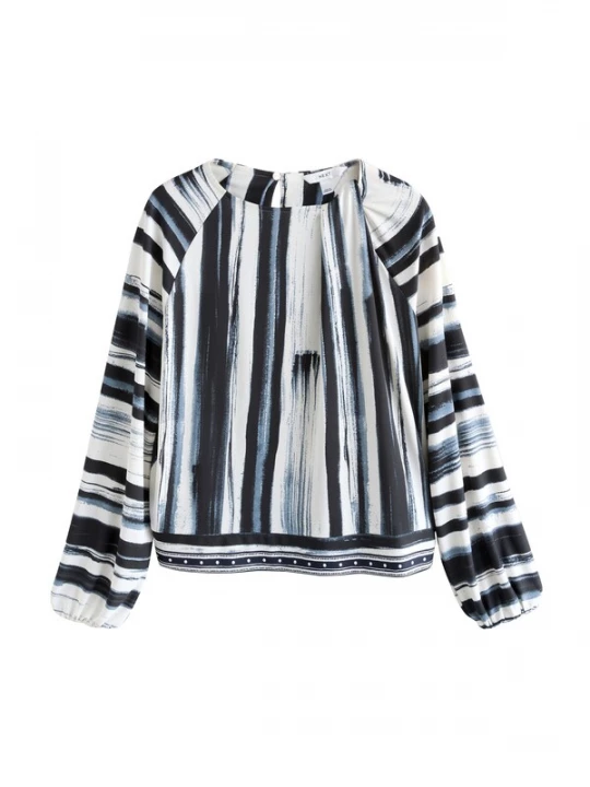 Foto van product Next Blouse nachtblauw / opaal / offwhite