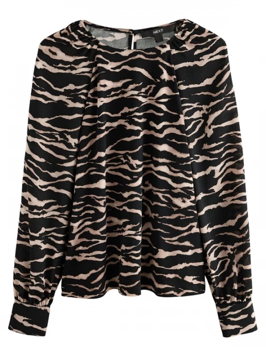 Foto van product Next Blouse taupe / zwart